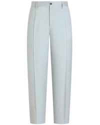 Dolce & Gabbana - Pleated straight-leg trousers - Lyst