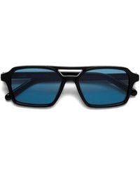 MM6 by Maison Margiela - Double-Bridge Geometric-Frame Sunglasses - Lyst