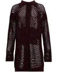 DIOTIMA - Open-Knit Buttoned Cardigan - Lyst