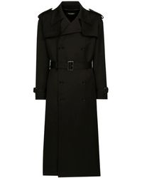 Dolce & Gabbana - ダブルブレスト トレンチコート - Lyst