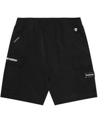Aape By A Bathing Ape - Moonface Logo Cargo Shorts - Lyst