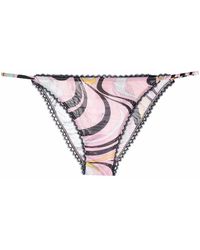 PUCCI - Onde-Print Lace-Trim Briefs - Lyst