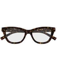 Gucci - Cat-Eye-Brille Mit Gg-Brille - Lyst