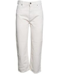 SOLOTRE - Logo-Patch Straight-Leg Jeans - Lyst