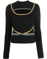 DIESEL - F-Crossette Logo-Embroidered Sweatshirt - Lyst