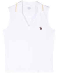 PS by Paul Smith - Polo-Top mit Zebra-Applikation - Lyst