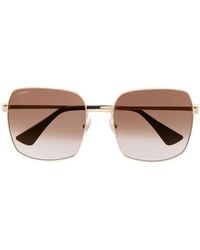 Cartier - Square-Frame Sunglasses - Lyst