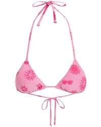 Moschino - Triangle Bikini Top - Lyst