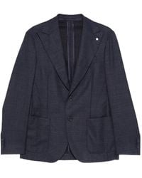 Luigi Bianchi - Button Blazer - Lyst