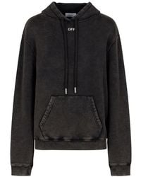 Off-White c/o Virgil Abloh - Arrows Acid-Wash Hoodie - Lyst
