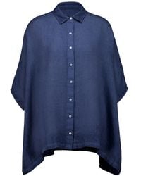 120% Lino - Linen Short-Sleeve Shirt - Lyst