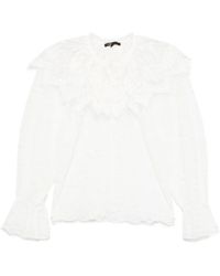 Maje - Floral-Lace Blouse - Lyst