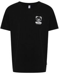 Moschino - | T-shirt stampa Teddy Bear | male | NERO | S - Lyst