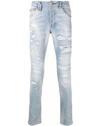 Philipp Plein - Ripped Skinny Jeans - Lyst