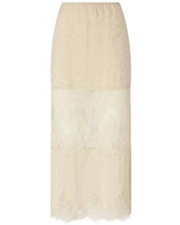 Pinko - Lace Pencil Skirt - Lyst