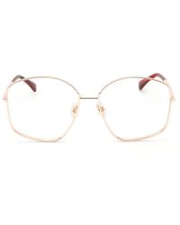 Max Mara - Oversized Geometric-Frame Glasses - Lyst