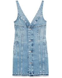 Stella McCartney - Denim Mini Dress - Lyst