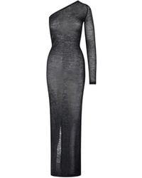 Rick Owens - One-Shoulder Ribbed-Knit Dress - Lyst