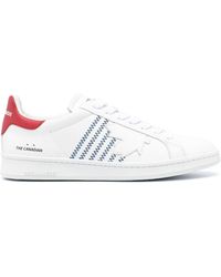 DSquared² - Boxer Contrast-stitch Leather Sneakers - Lyst