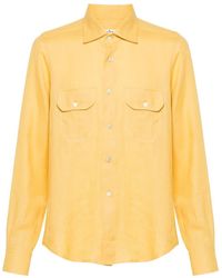 Kiton - Classic-collar Linen Shirt - Lyst