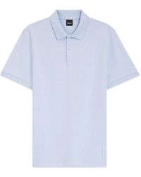 BOSS - Textured-Knit Cotton Polo Shirt - Lyst