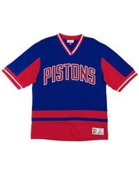 Mitchell & Ness - X Nba Detroit Pistons V-Neck T-Shirt - Lyst
