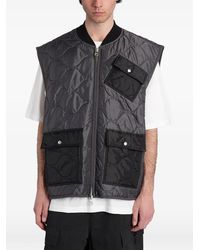 Peacemaker Oamc - Pocket-Details Quilted Zip-Up Vest - Lyst