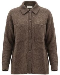 P.A.R.O.S.H. - Brushed Button-Up Cardigan - Lyst