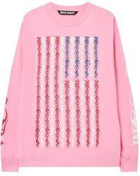 Palm Angels - Flames Flag Long Sleeve T-Shirt - Lyst