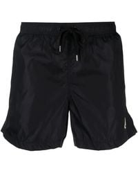 Moncler - Short De Bain À Patch Logo - Lyst