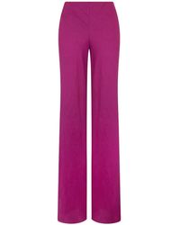 Alberta Ferretti - Wide-Leg Tailored Trousers - Lyst