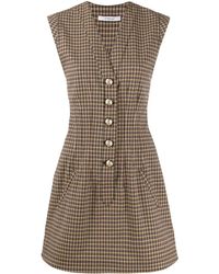 10 Crosby Derek Lam Jurk Met V-hals - Bruin