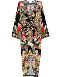 CAMILLA - Long Split Front Twist Dress - Lyst
