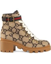 gucci women's combat boots