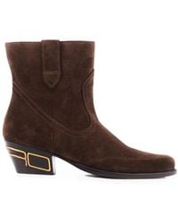 Etro - Suede Ankle Boots - Lyst