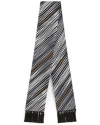 Dolce & Gabbana - Striped-Print Twill Scarf - Lyst