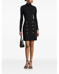 Ralph Lauren - Double-Breasted Wrap Mini Skirt - Lyst
