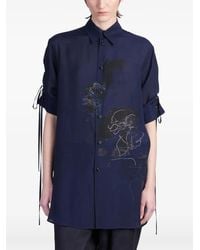 Y's Yohji Yamamoto - アブストラクトパターン シャツ - Lyst