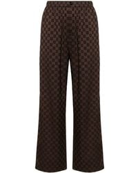 Gucci - gg Wide-leg Trousers - Lyst