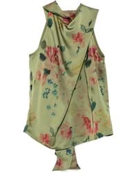 Marques'Almeida - Floral-Print Draped Blouse - Lyst