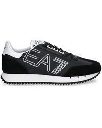 EA7 - Logo-Print Sneakers - Lyst