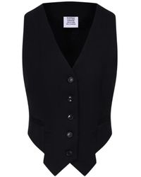 Vetements - Chaleco Con Botones Y Cuello En V - Lyst