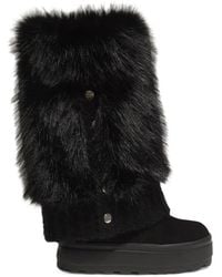 Casadei - Faux-Fur Boots - Lyst