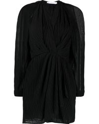 IRO - Robe Courte Drapée À Effet De Transparence - Lyst