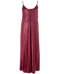 Lardini - Velvet Maxi Dress - Lyst