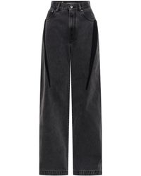 Dion Lee - Darted Wide-leg Jeans - Lyst