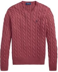 Polo Ralph Lauren - Cable-Knit Crew-Neck Jumper - Lyst