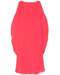 Gianluca Capannolo - Iris Bat-Wings Midi Dress - Lyst