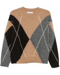 Alpha Studio - Pullover Mit Argyle-Muster - Lyst