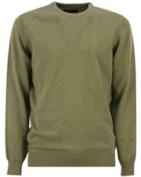 Barbour - Katoenen Trui Met Ronde Hals En Logo - Lyst
